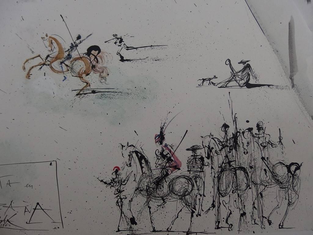 Tienta en Espana - Lithograph 1983 - Surrealist Print by Salvador Dalí