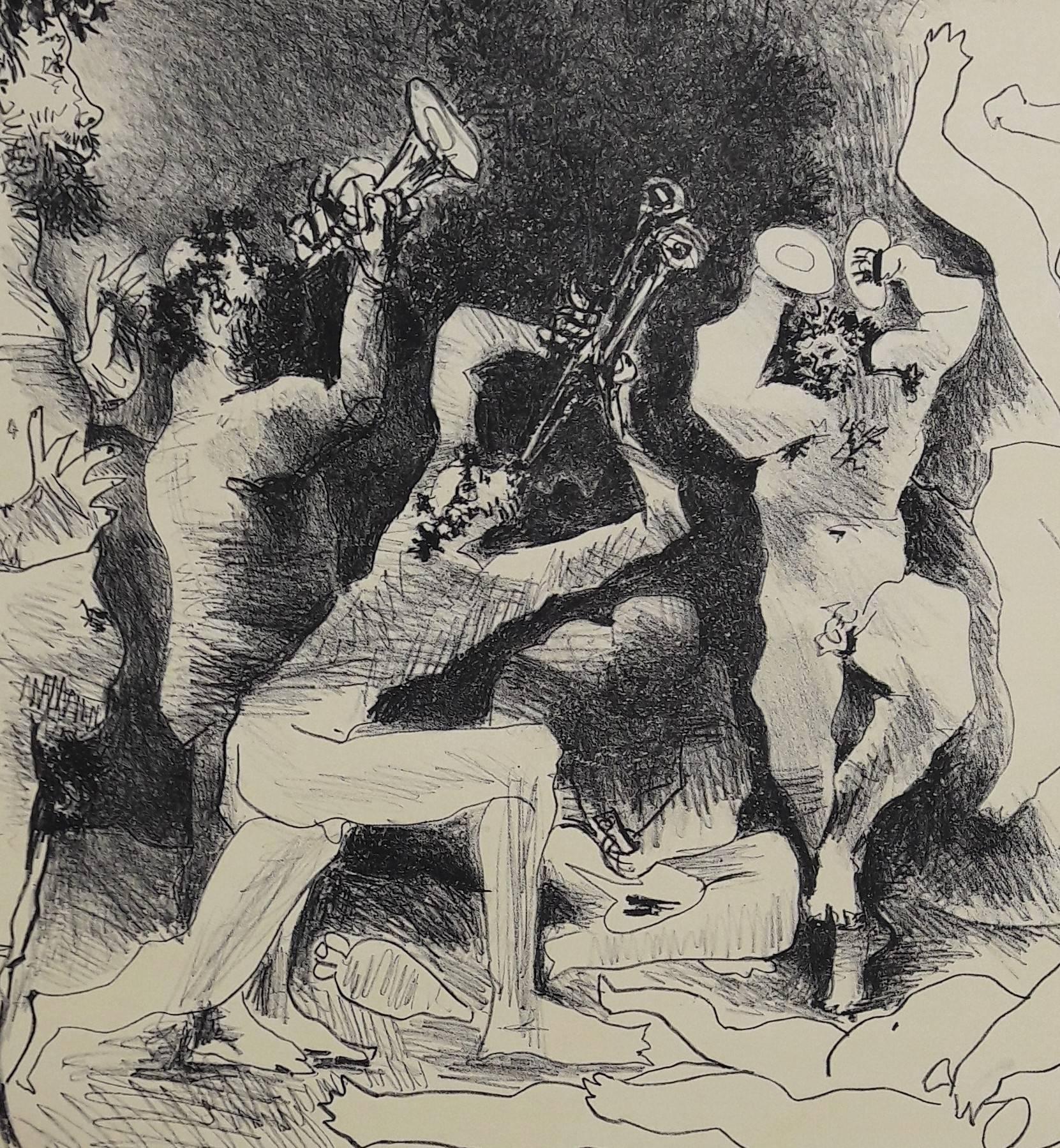 The Dance of the Fauns - Original lithograph - Print by Pablo Picasso