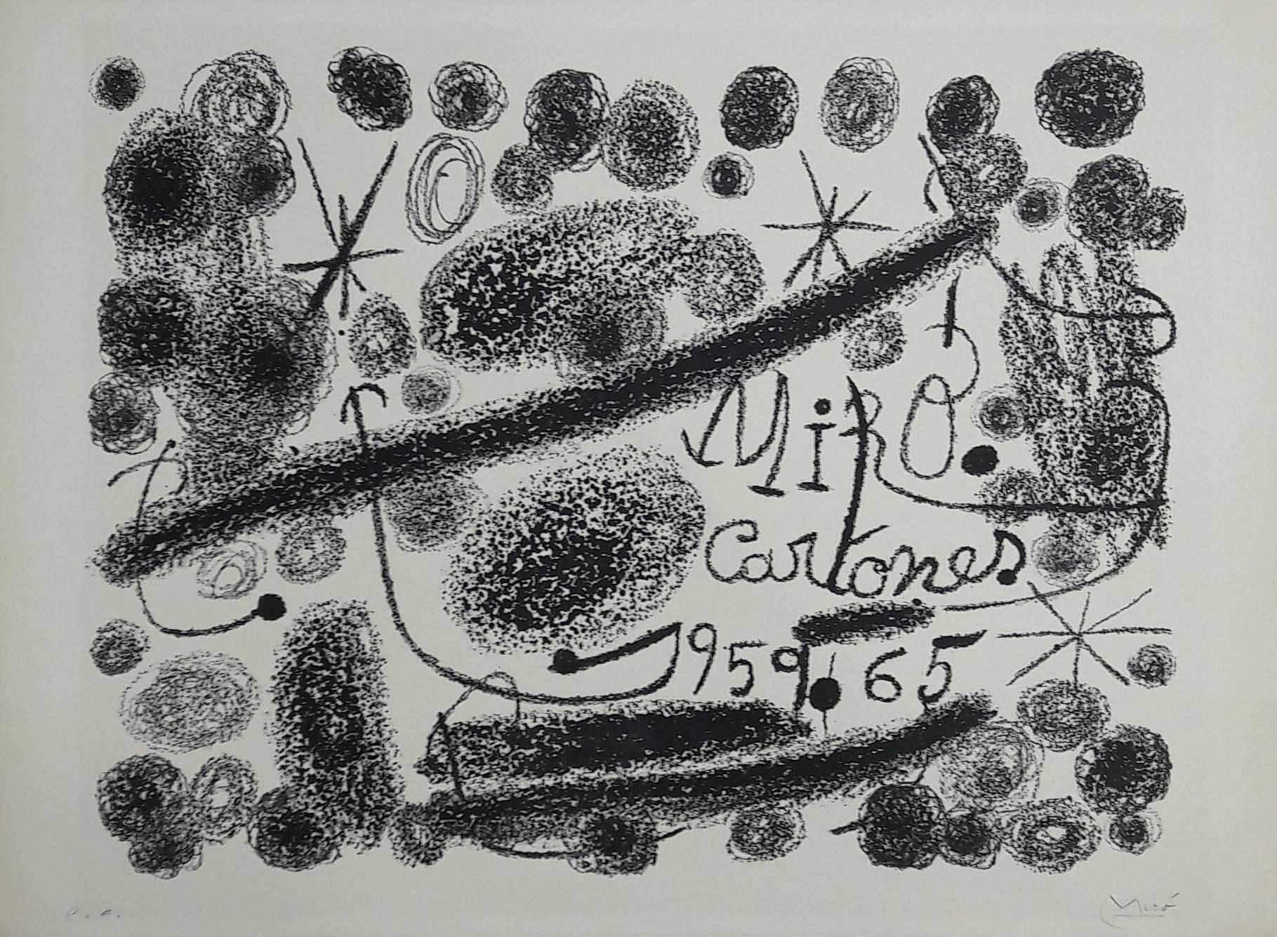 Joan Miró Abstract Print – Cartones - Original Lithograph Handsigned