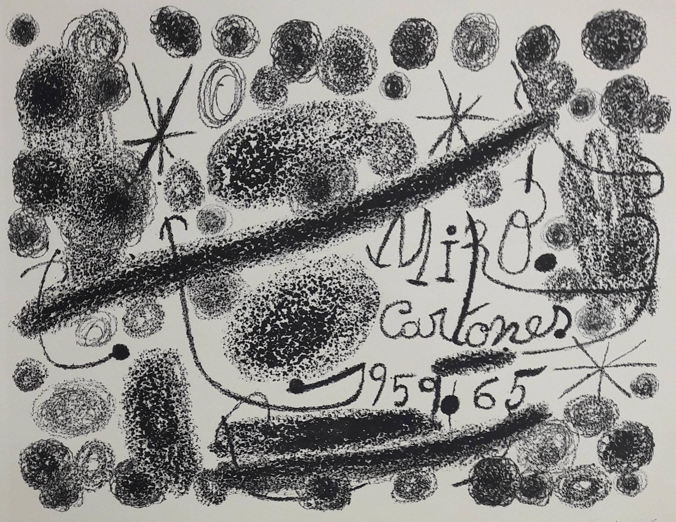 Cartones - Original Lithograph Handsigned – Print von Joan Miró