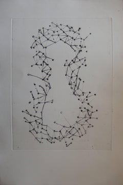 Violin skeleton - Original etching - 1979