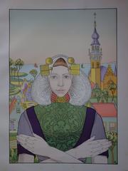 La phalène des îles de la mer - Original litograph (1897/98)