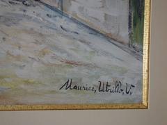 París : Día de invierno en Montmartre - Pintura al gouache original firmada - Certificado