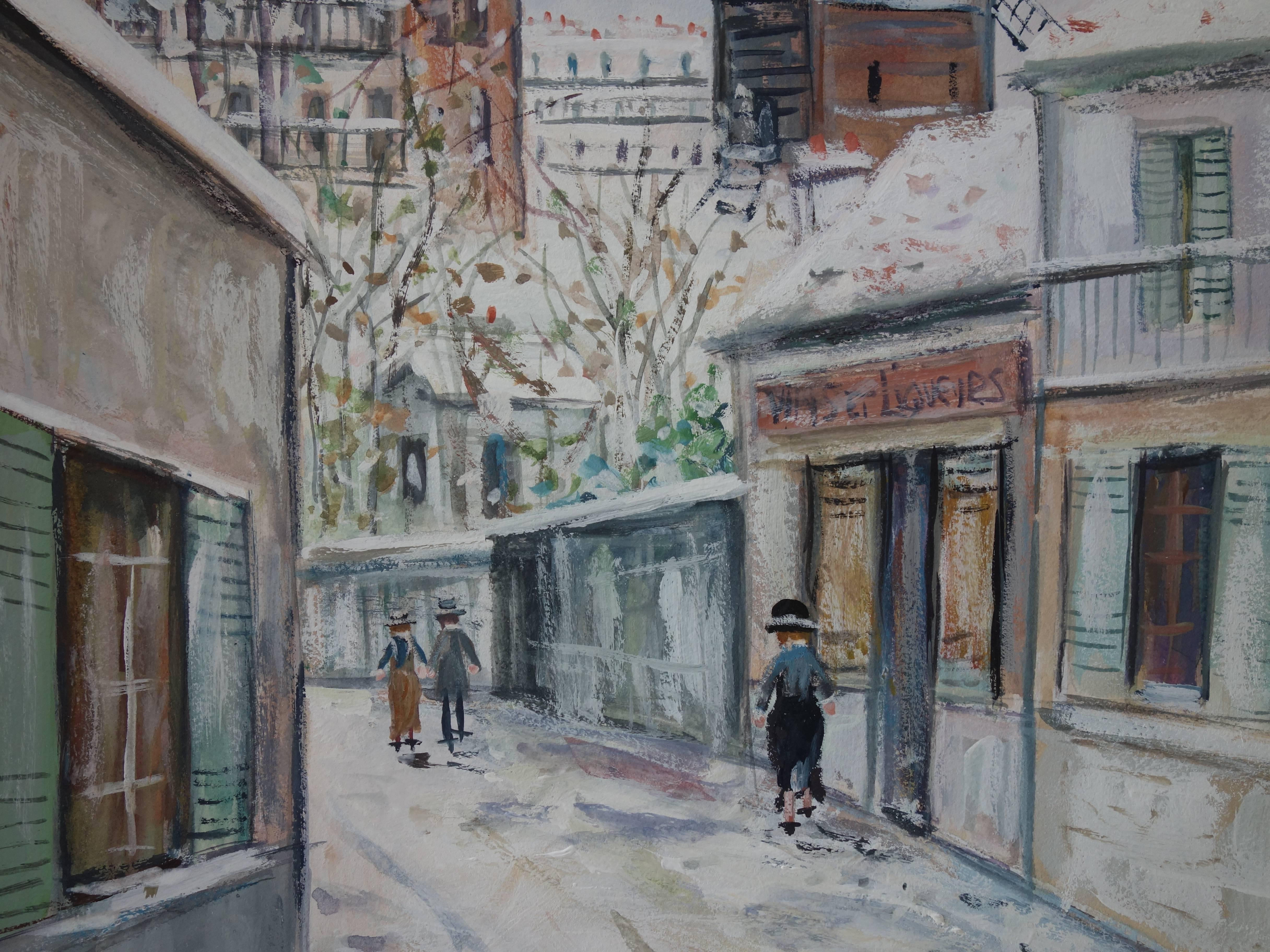 Maurice UTRILLO
Paris : Winter Day at Montmartre

Original gouache painting
Signed bottom right
40 x 32 cm at view (c. 16 x 13