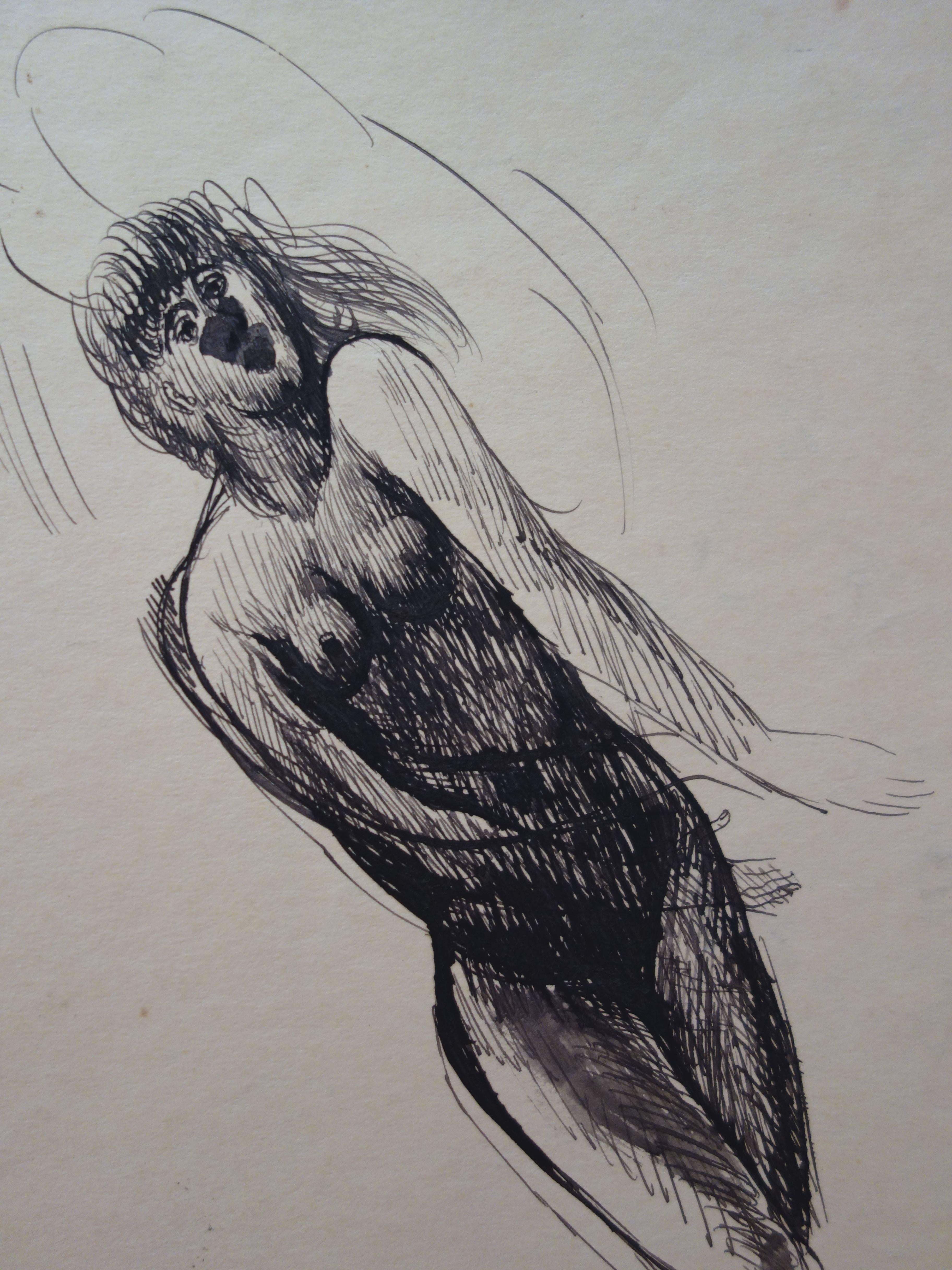 Nude and portrait sketches - Original signed drawing For Sale 2
