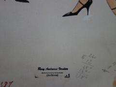 Mode Drawing : Fall Elegant Dresses - Original watercolor & Gouache drawing