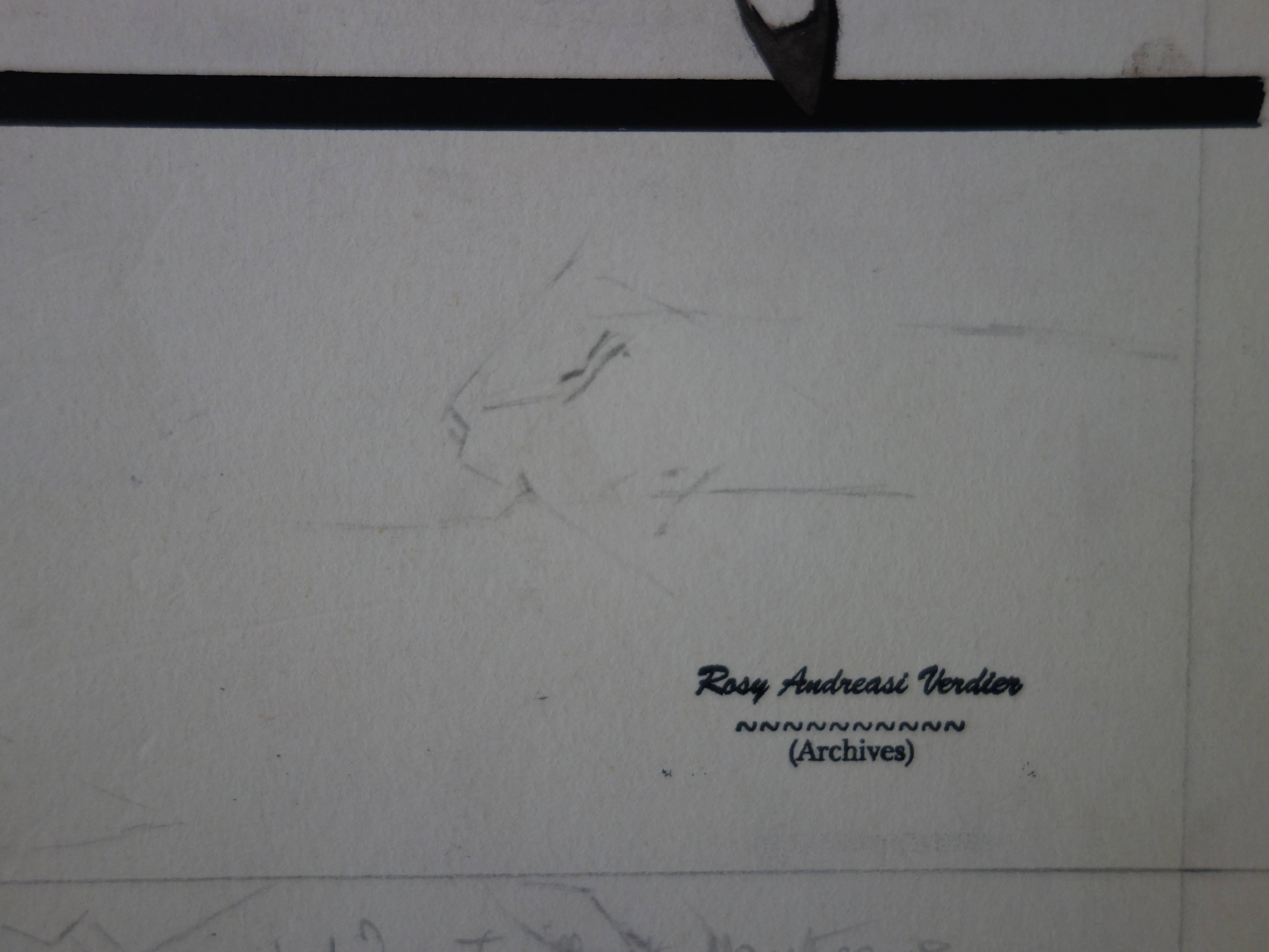 Disegno Mode: Tre cappotti lunghi - Disegno originale ad acquerello e inchiostro - Art di Rosy Andreasi-Verdier