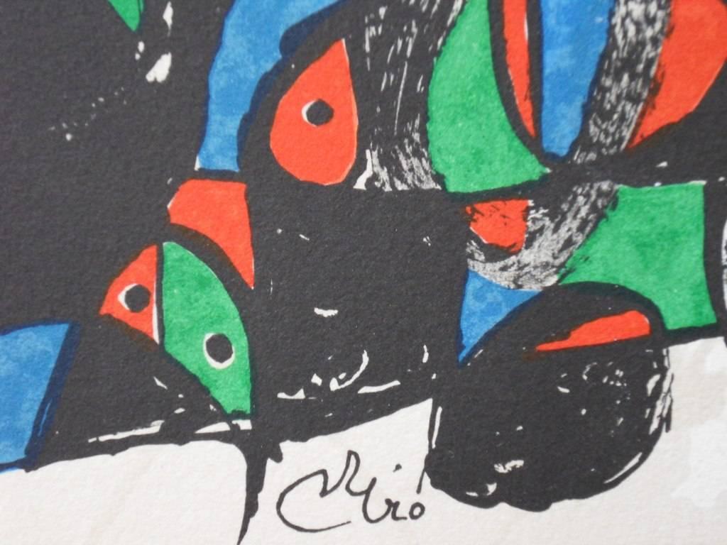 Escultor : Persia - Original lithograph - 1974 - Print by Joan Miró