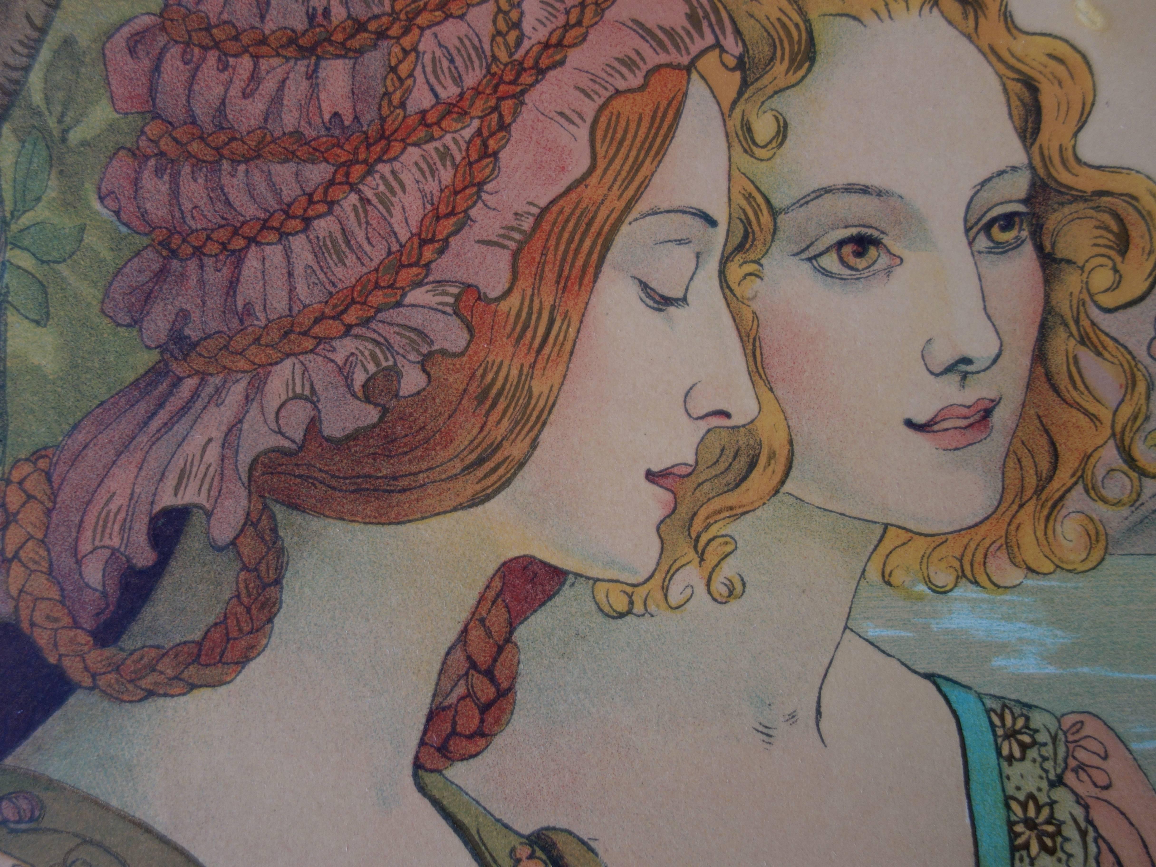 Légende dorée - Original lithograph (1897/98) - Art Nouveau Print by Armand Point