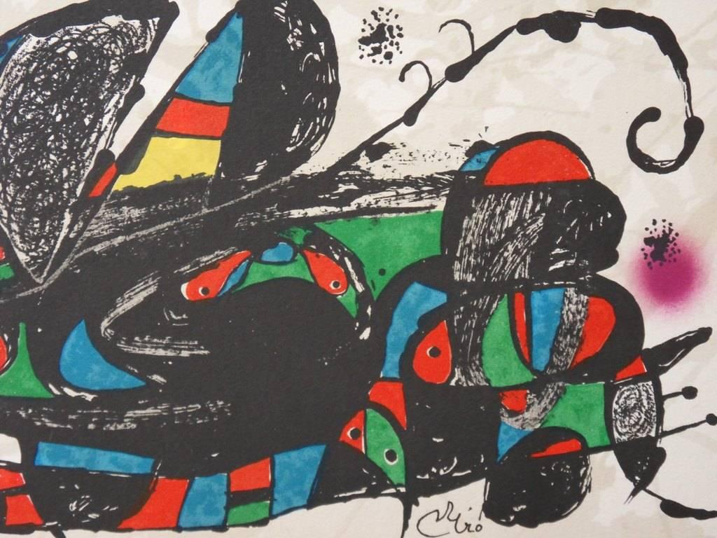 Escultor : Persia - Original lithograph - 1974 - Abstract Print by Joan Miró