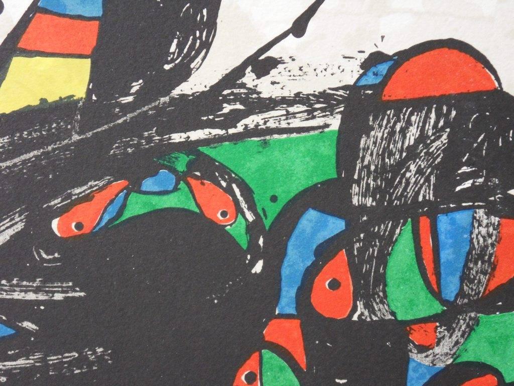 Joan MIRO
Escultor - Persia

MEDIUM : Stone lithograph
PRINTER : Atelier Mourlot
SIGNATURE : Printed signature in the plate
LIMITED : 1500 copies
SIZE : 8 x 16