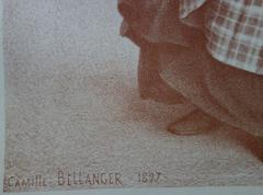 The Laundress - Original lithograph - 1897