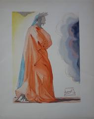 Paradise 1 - Dante - original woodcut - 1960