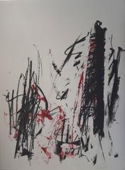 Trees in Red - Original handsigned lithograph - Exceptional copy n°1/125