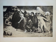 Le chemin de la mort - lithographie originale (1897/98)