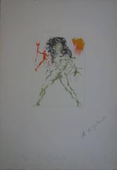 Height Deadly Sins : Lust - Original etching and Aquatint - 1966