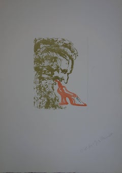 Height Deadly Sins : Gluttony - Original etching and Aquatint - 1966