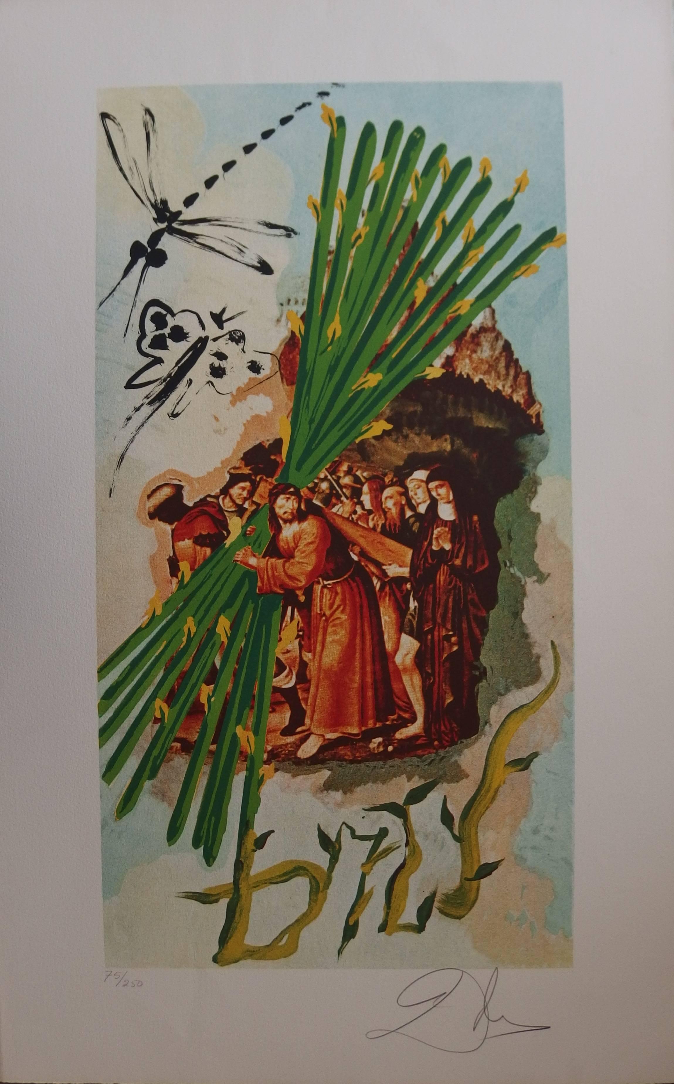 Salvador Dalí Figurative Print - Ten of staves - Lithograph - 1978