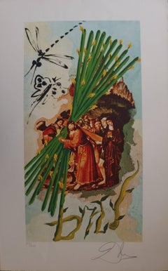 Ten of staves - Lithograph - 1978