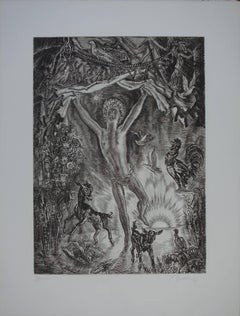 Vintage January : Rising New Year - Original handsigned etching - Exceptional n° 1/100