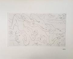 Study of Nudes - Original Etching - 125 copies - Stamp Signed