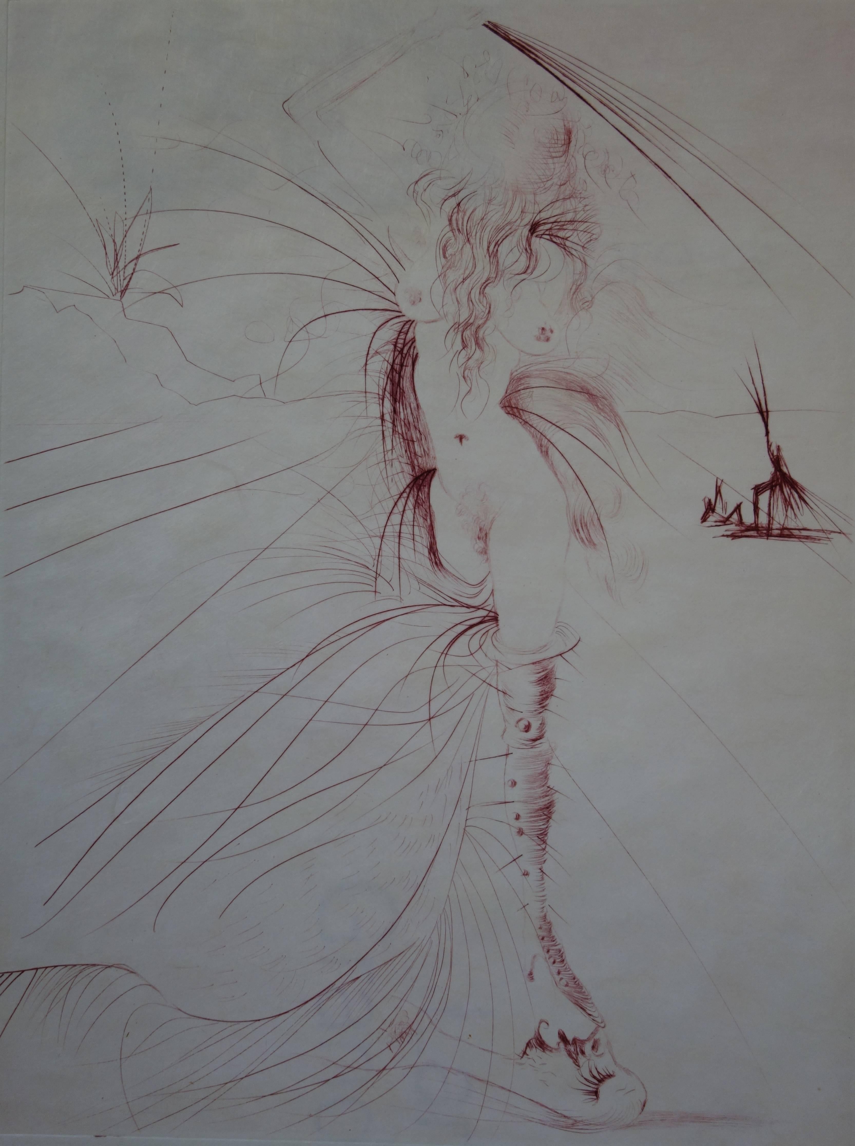 Herons - Original etching - 1969 - Print by Salvador Dalí