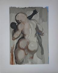 Purgatory 6 - The Dead by Violence - Original woodcut - 1963