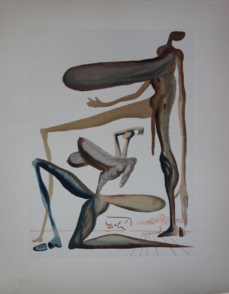 Salvador Dalí­ Purgatory 22 Extravagance woodcut 1963 at 1stDibs