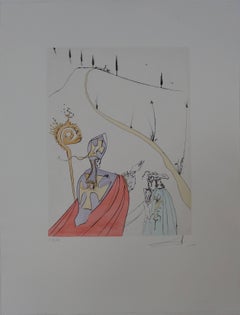 The Divine Love of Gala - orignal etching - signed - 1974