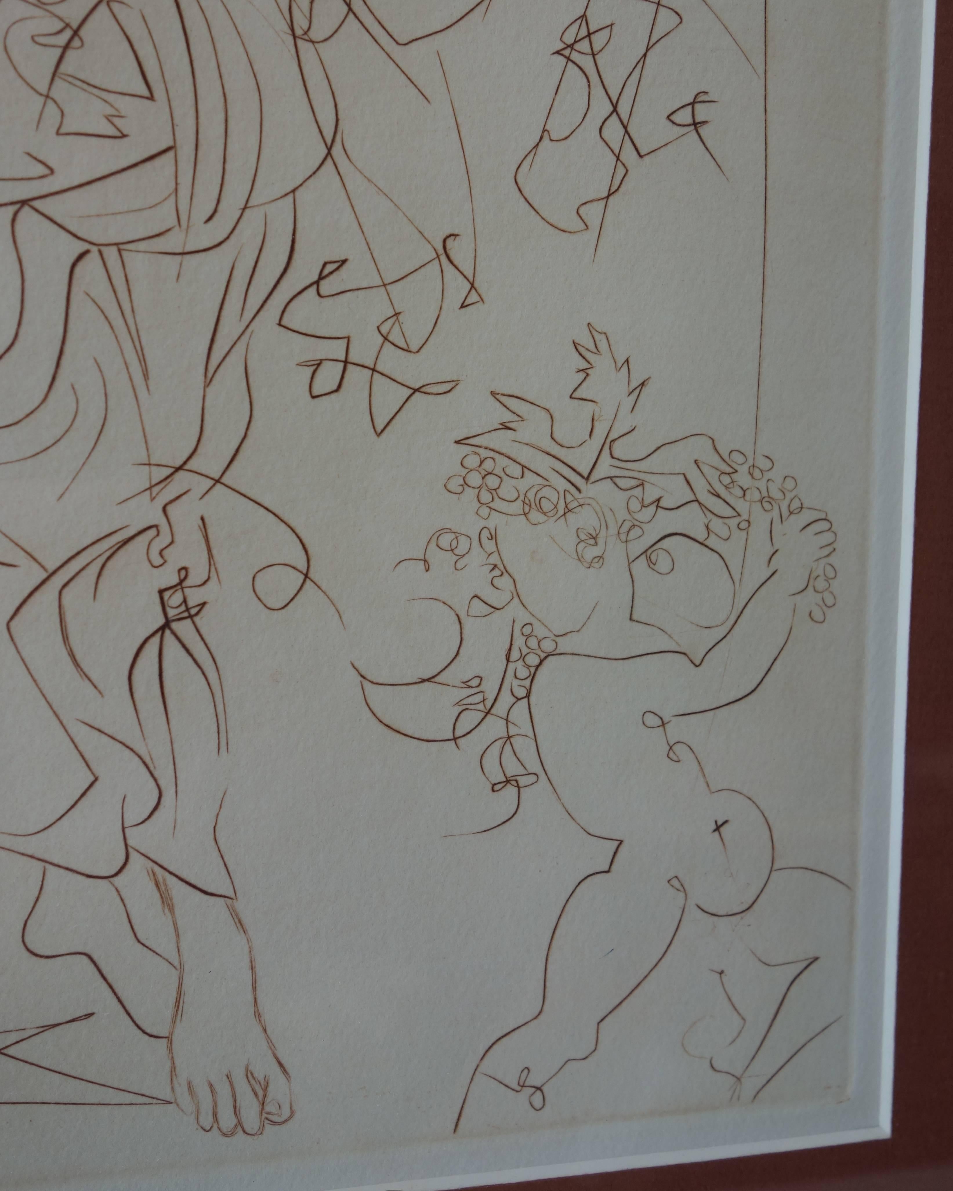 Autumn - Original etching - 1970 - Surrealist Print by Salvador Dalí