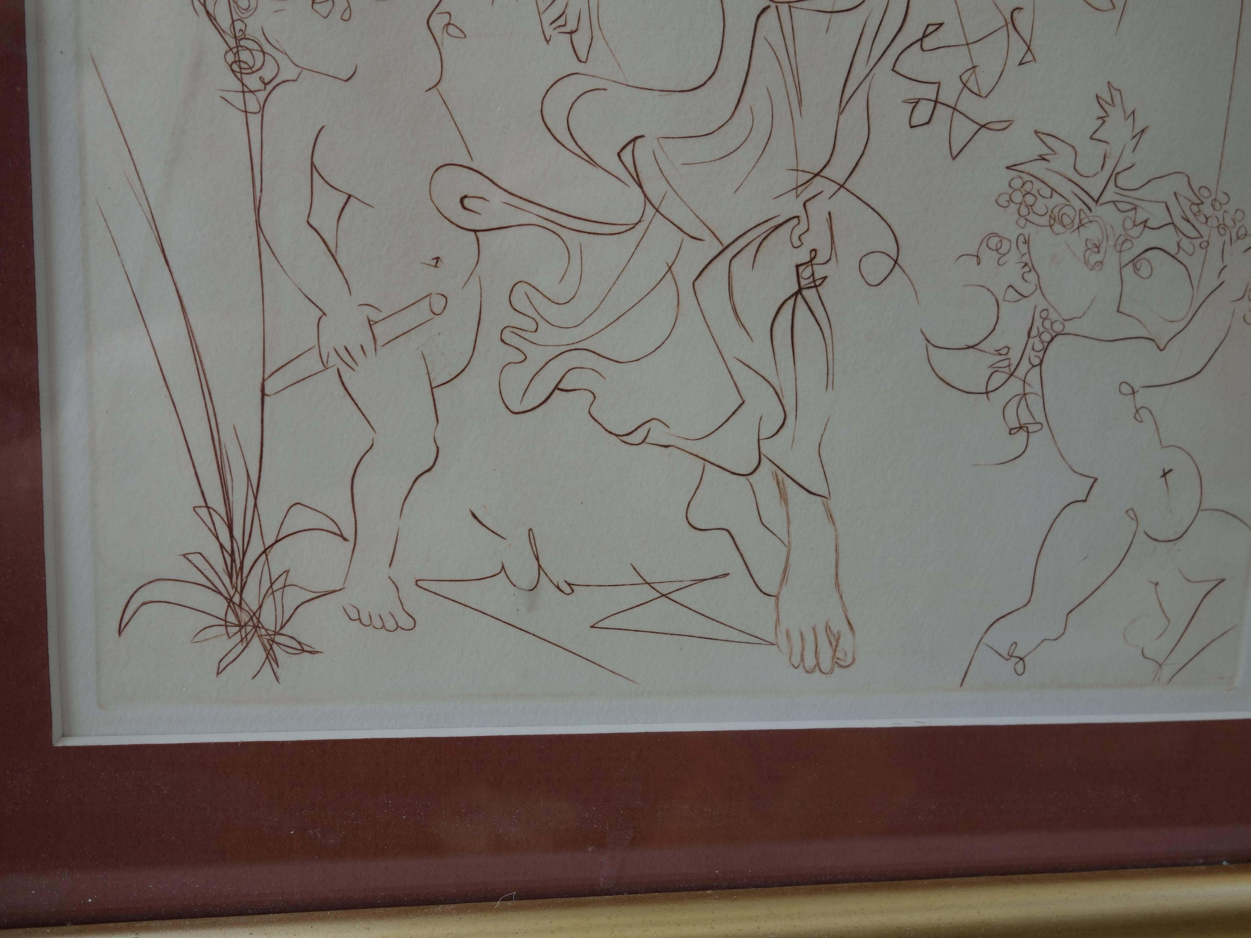 Autumn - Original etching - 1970 - Print by Salvador Dalí