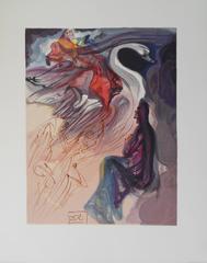Heaven 19 - The Speech of the Bird - Original woodcut - 1963