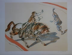 Zungaro (Horse and Acrobats at the Circus) - Original handsigned lithograph