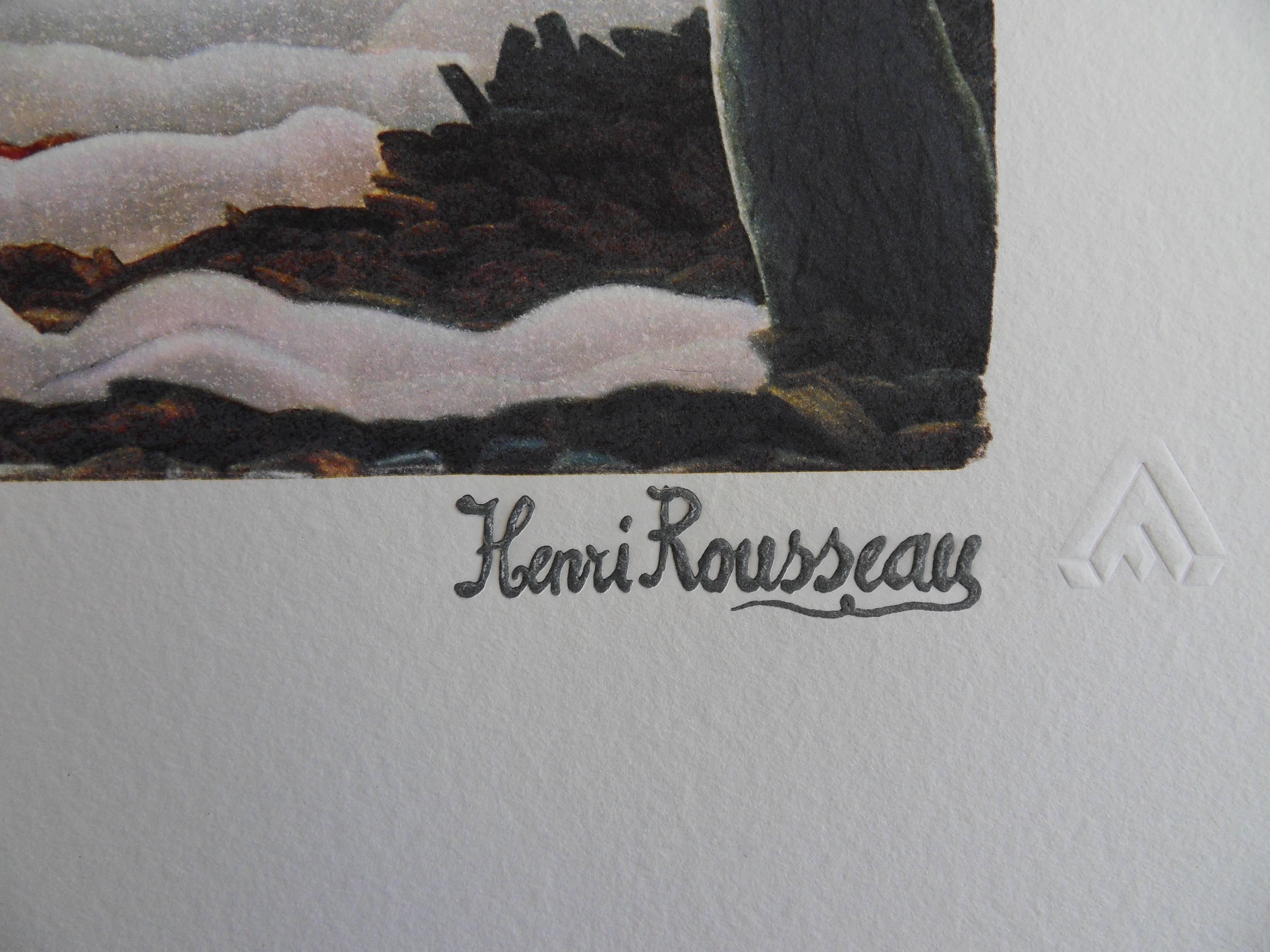 La guerra - Litografia - 300ex - Print di (after) Henri Rousseau