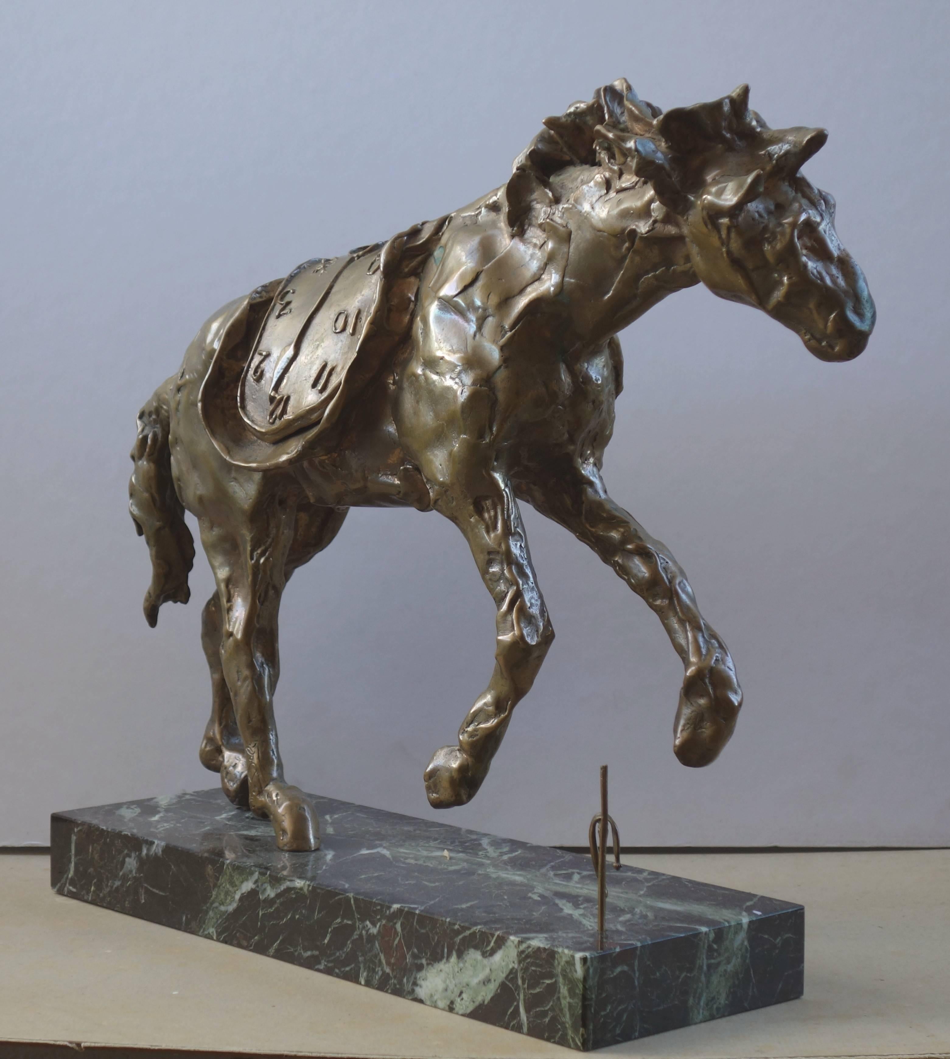 bronze horse clock