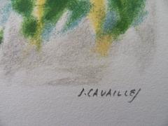 Carnival of Nice : Battle of Flowers - Lithographie signée - 50ex