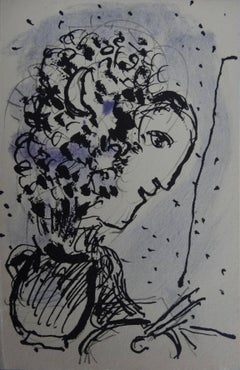 Painter with Palette - Lithograph - Maeght 1977