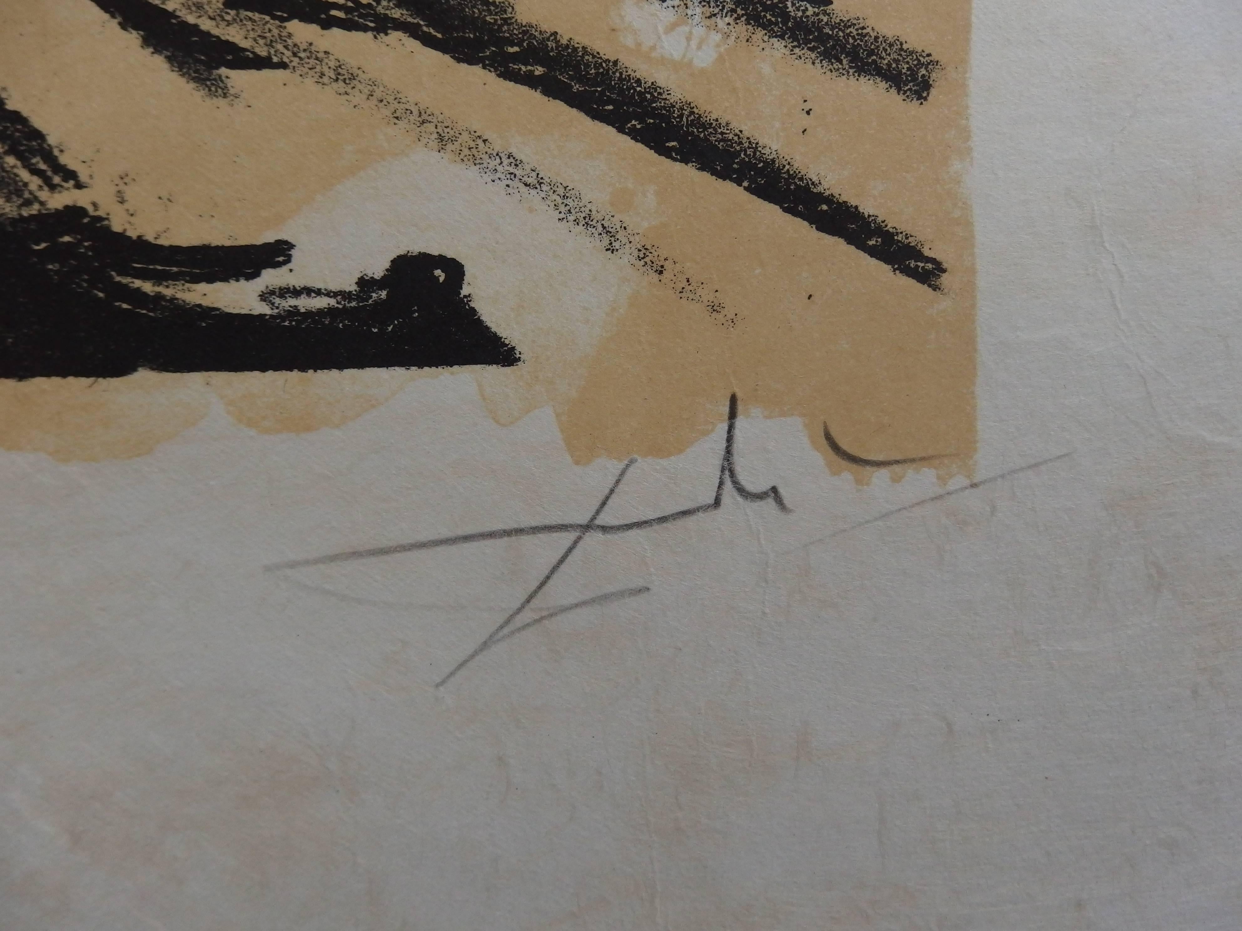 The Hand - Original signed lithograph - 1967 - Print by Salvador Dalí