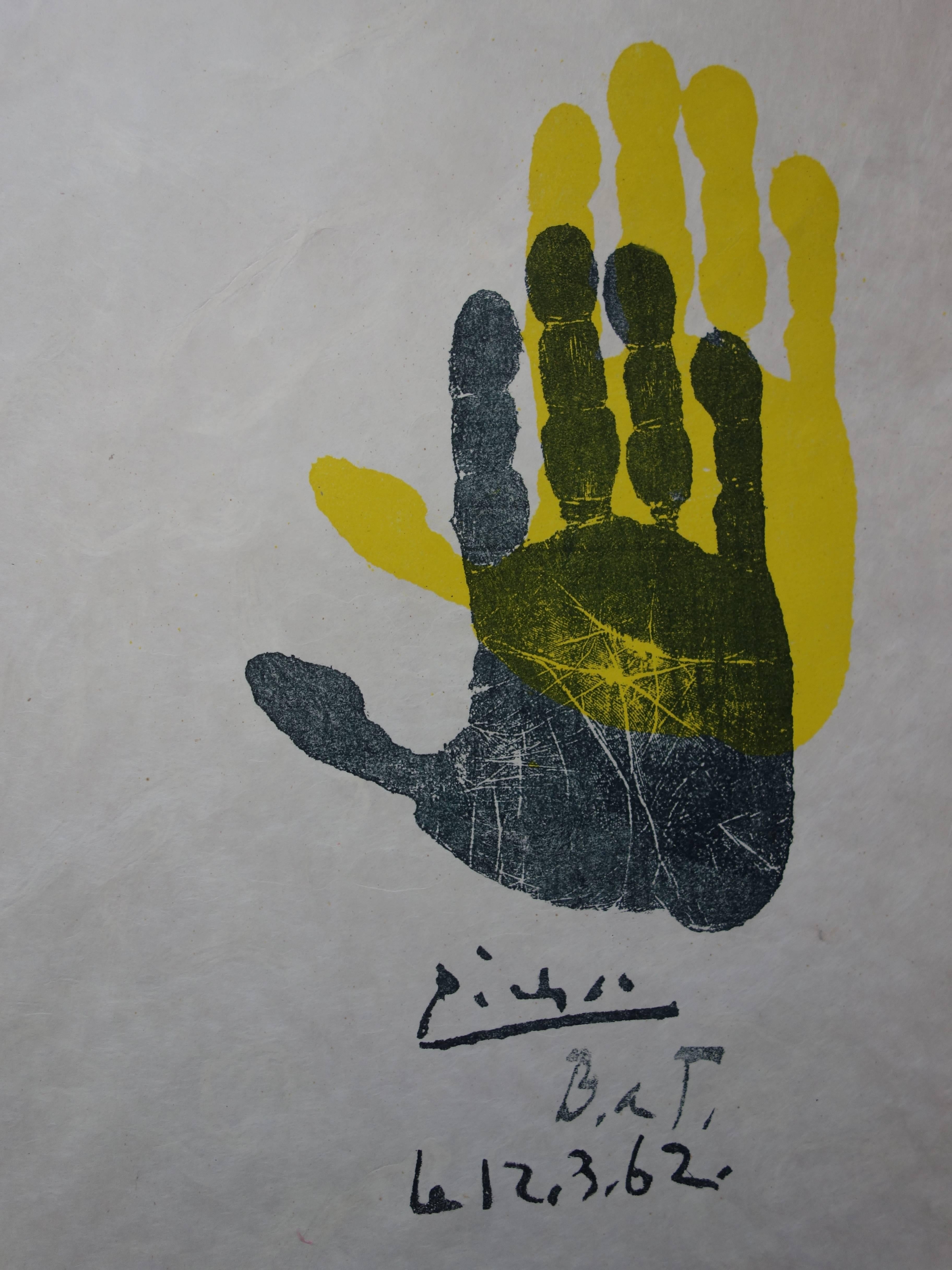 Hand of the Artist - Original lithograph - 1962 - Print by Pablo Picasso