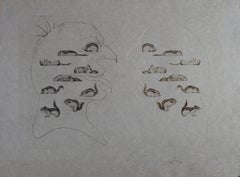 Vintage Ten Recipes of Immortality : Holography of the Squirrel - Signed etching