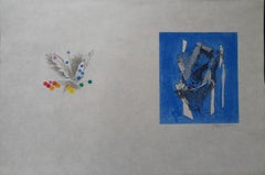 Abstract Nature 
Crystals - Signed lithograph - Mourlot 1953