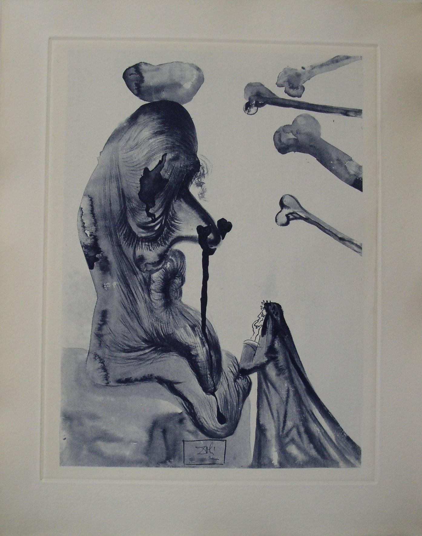 Figurative Print Salvador Dalí - Les trompeurs - eau-forte - 150ex