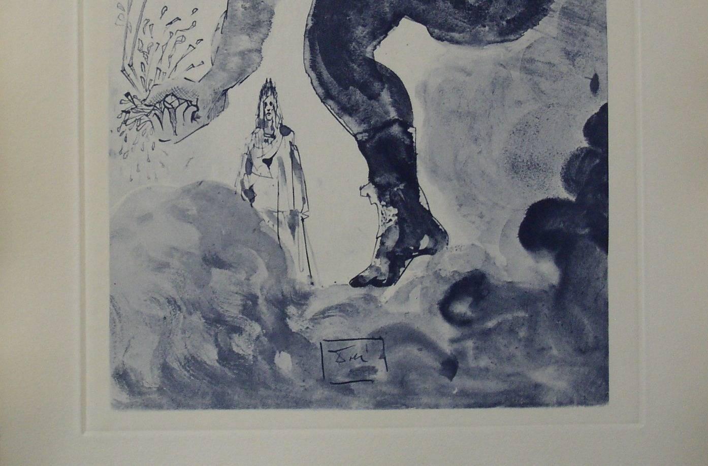 The Giants - Original etching - 150ex - Print by Salvador Dalí