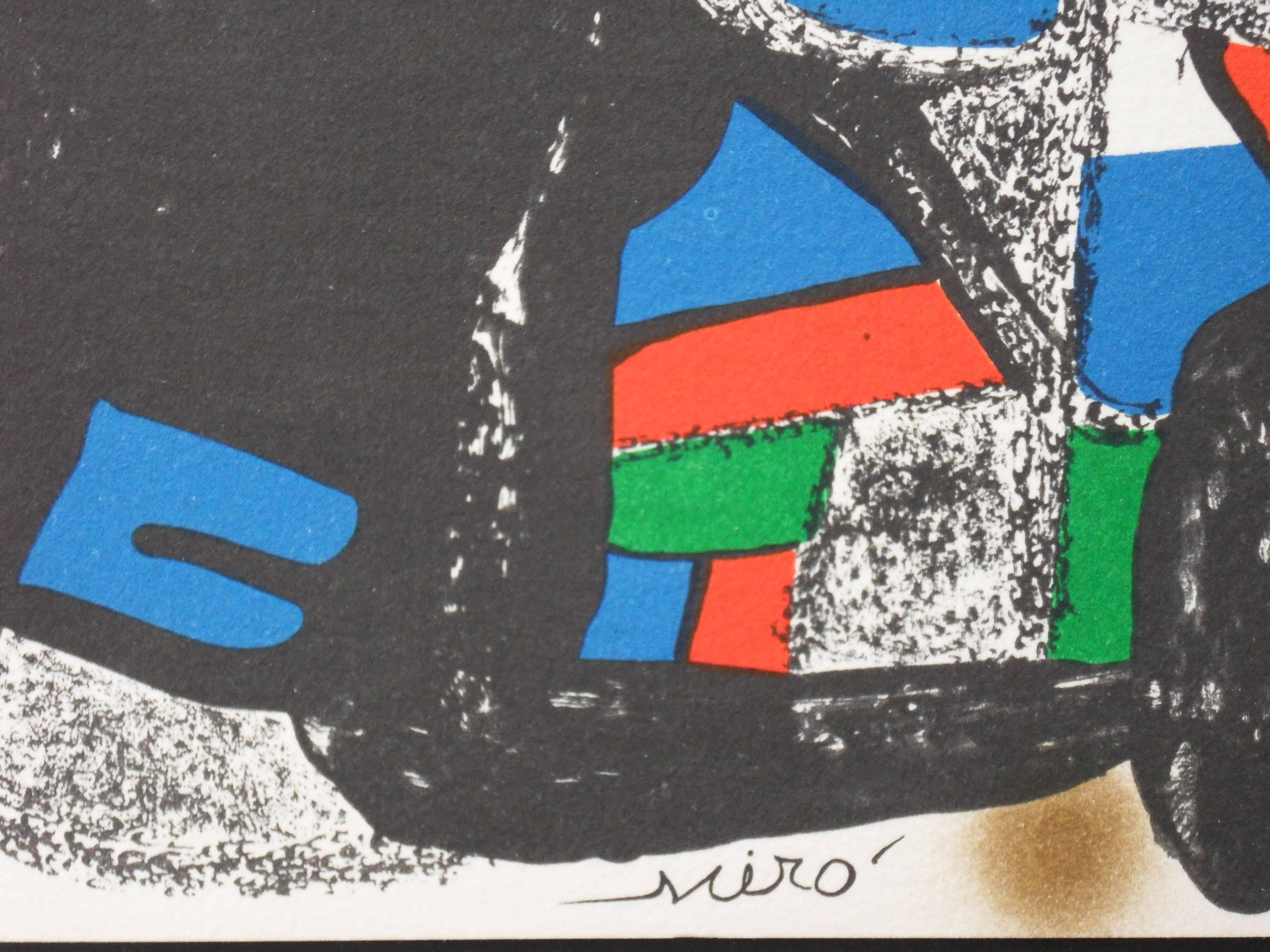 Escultor : Denmark - Original lithograph - 1974 - Print by Joan Miró