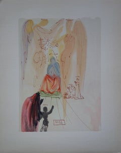 Heaven 23 - The Triumph of Christ and the Virgin - woodcut - 1963