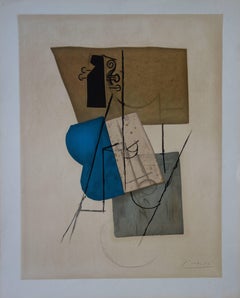 Cubist Guitar - Lithograph - Mourlot 1970