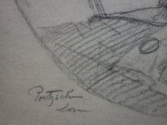 Lady Wearing a Yellow Hat - Original Signed Charcoals Drawing