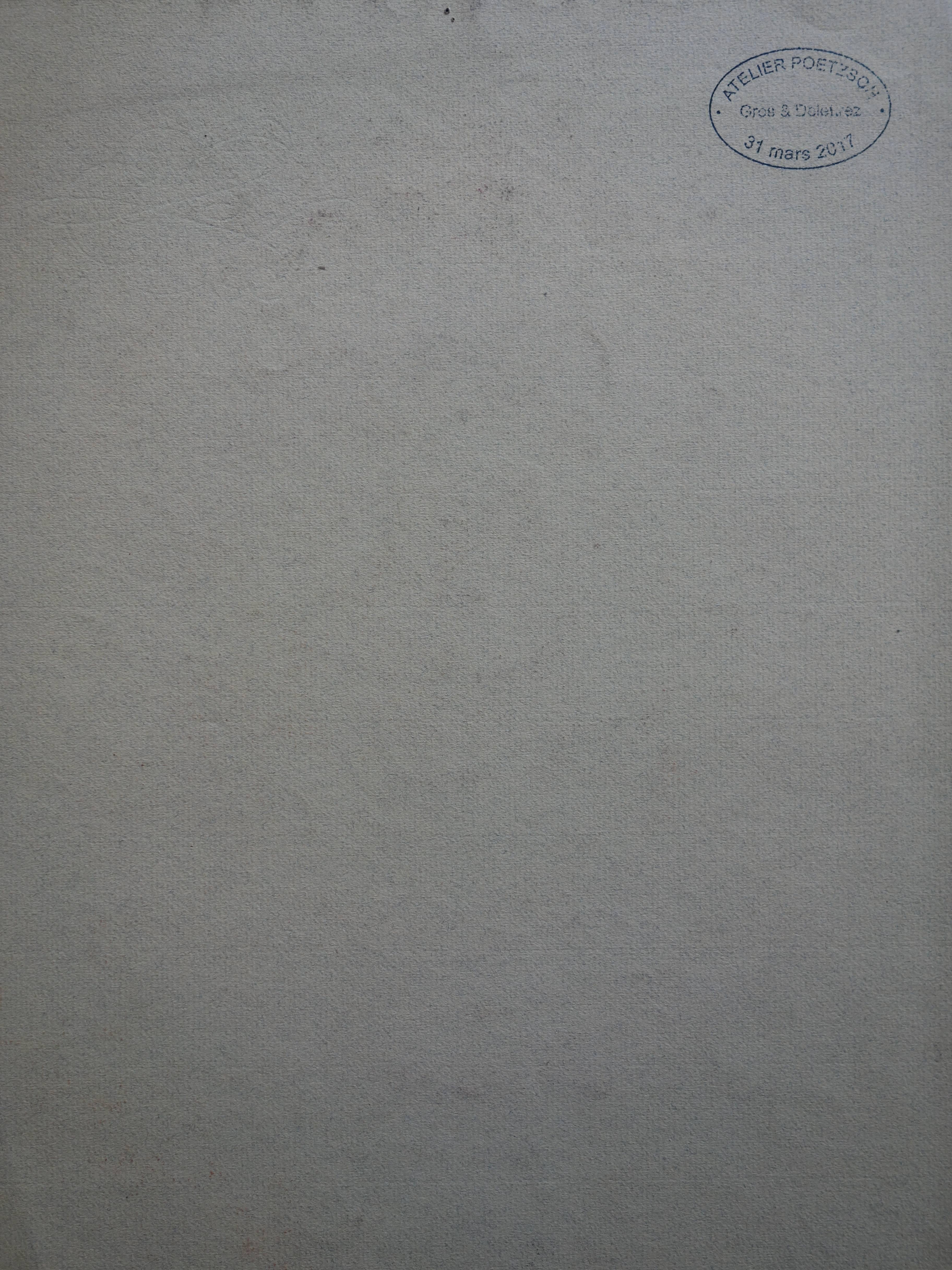 Gustave Poetzsch (1870-1950) 
Die Dame mit dem gelben Hut

Originalzeichnung mit Holzkohle
Signiert unten links
auf getöntem Leinenpapier mit Wasserzeichen 24 x 31 cm (ca. 9 x 12 in)
Stempel der Nachlassversteigerung auf der Rückseite

Sehr guter