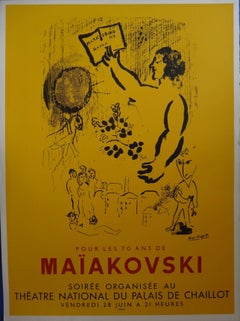 Maiakovski - Original lithograph poster / 500 copies - Mourlot
