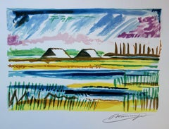 Salt Marshes – Original handsignierte Lithographie